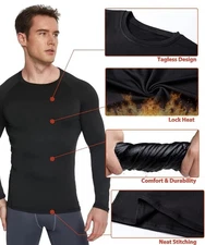 TELALEO 5 Junior size XL Compression shirts long sleeve Athletic Baselayer