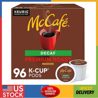McCafe Decaf Premium Medium Roast Coffee K-Cup Pods 96 Count 4 Pack
