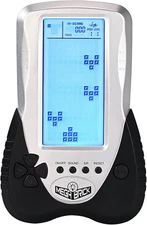 New Block Game Console Built-In Puzzle Games Dual Power Modes Blue Backlight Plu