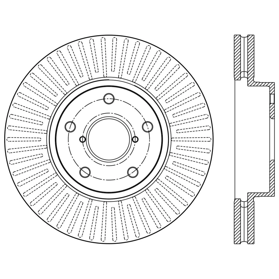 Rotor de freno Centric Parts 120.47034 Centric Premium para Subaru Legacy 15-19 Foto 3 de 4