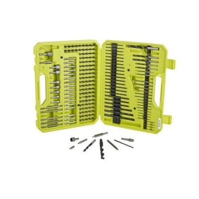 Ryobi Drill and Driver Bit Set (195-Piece) 1/4 inch, black 