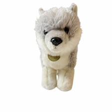 Miyoni by Aurora 10" Gray Wolf Pup Stuffed Animal Toy
