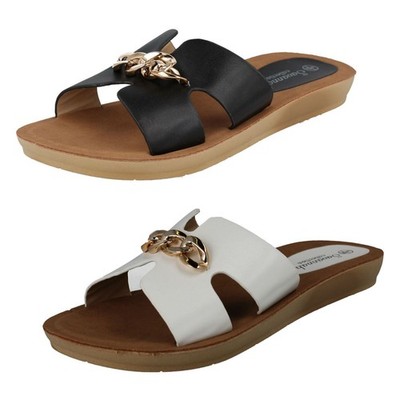 Damen Savannah Open Toe Freizeit *Pantoletten*