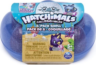 Hatchimals CollEGGtibles, Mermal Magic 6 Pack Shell Carrying Case with Season...