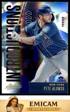 2020 Panini Absolute #INT1 Pete Alonso Introductions Spectrum Blue