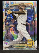 2025 Bowman - Chrome Prospects Leo De Vries #BCP-59 Lava Refractor 283/399