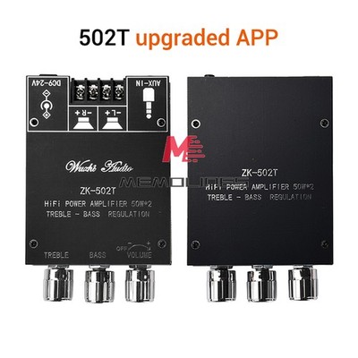 ZK-502T BT5.0 Dual-channel Stereo Audio Power Amplifier Module TPA3116 50W*2