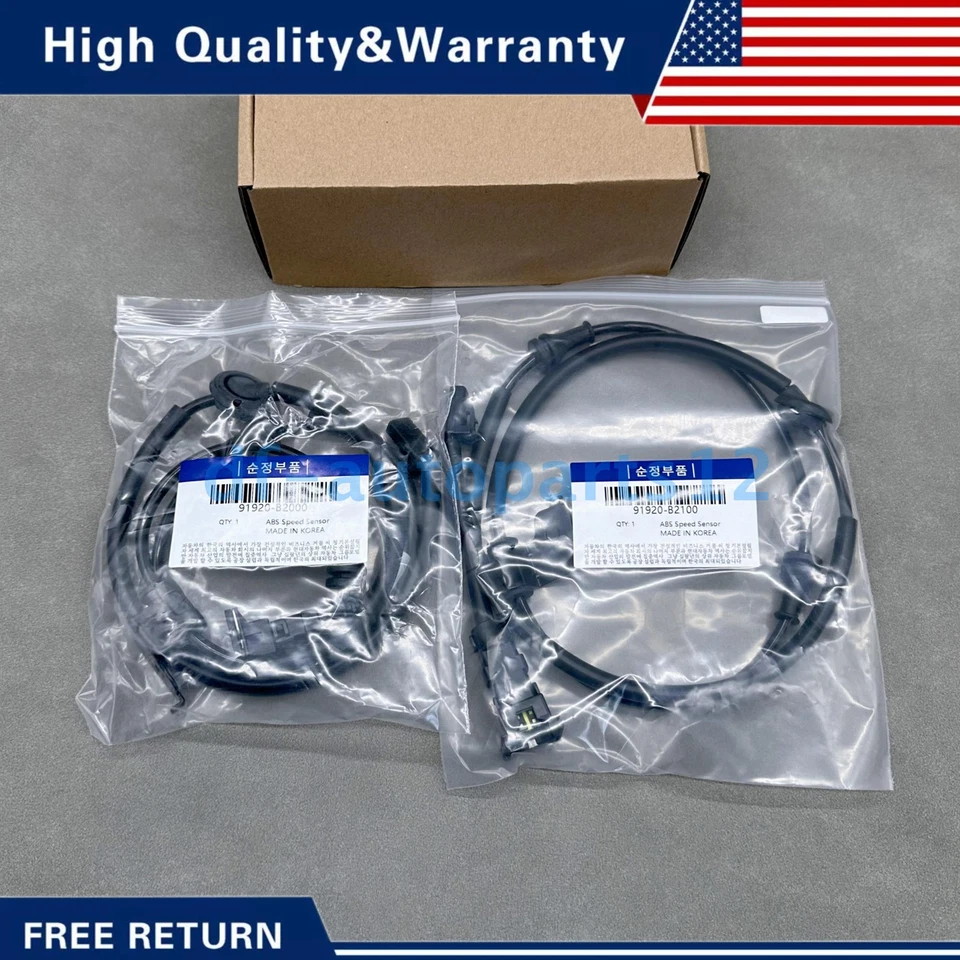 2PCS Right &Left ABS Wheel Speed Sensor Wiring For 14-19 Kia Soul 15-19 Kia Soul Foto 2 de 4