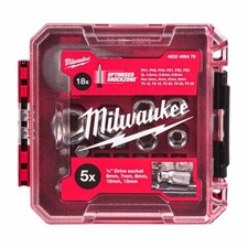 Milwaukee  1/4 Drive Ratchet Set 25pc Packout Compact Socket Kit 4932499470 25PC