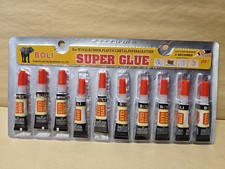 Super Glue Adhesive Glue Pack Of 10 Plastic Rubber Wood Metal Leather Adhesives