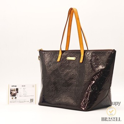 LOUIS VUITTON Vernis Bellevue GM M93589 Amarante Tote Bag Purple Women's
