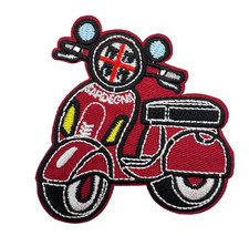 Vespa Roller   Patch bestickt zum Aufbügeln Aufnäher Flicken