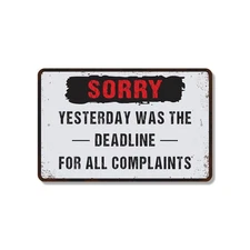 Office Complaint Funny Sign Take A Number Now Cry Durable Perfect for Break