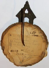 VINTAGE 1890s PHARMACY PRESCRIPTIONS! MANY CONCORD NC! ON CAST METAL NOTE HOOK!