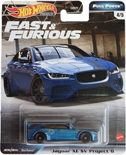 Mattel Hot Wheels Fast & Furious Full Force Jaguar XE SV Project 8 4/5, Blue