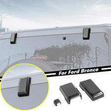 For Ford Bronco 21-2026 Carbon Rear Window Hinge Liftgate Glass Hinge Cover Trim