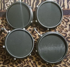 Lot of 3 Alesis Nitro DM7X Electronic Drum 8” Toms + 1 Snare Dual-Zone Mesh Pad