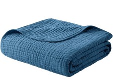 Yoofoss Muslin Blanket 100 Organic Cotton Throw Large 50" x 60" for Bed Couc...