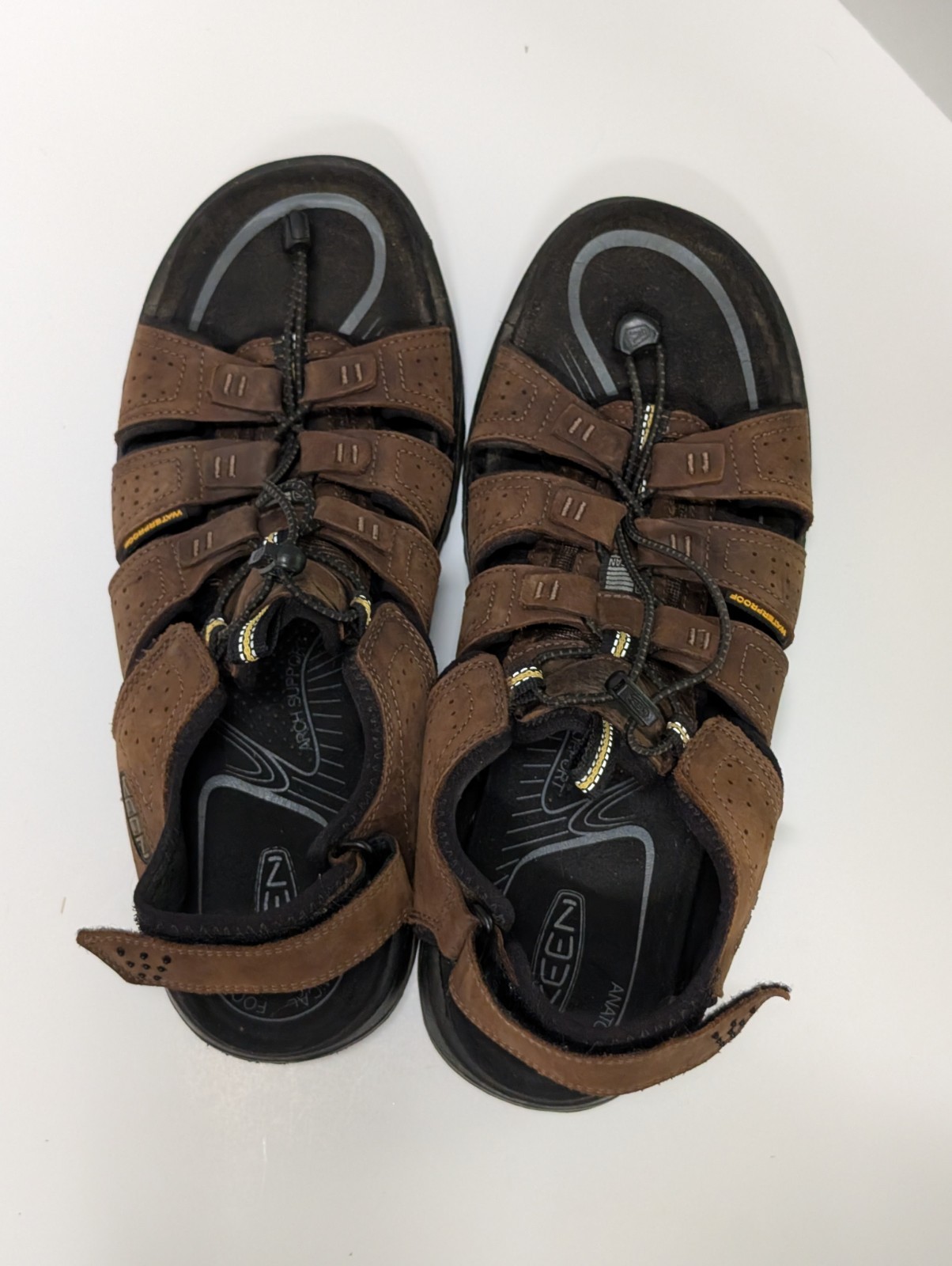 Sandali sportivi Keen uomo Rialto scarpe escursionismo acqua marrone taglia 12 impermeabili