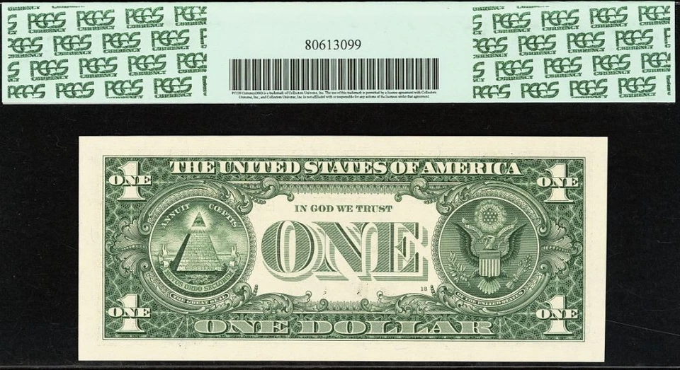 2013 $1 Federal Reserve Note PCGS 66PPQ - Fancy Birthday Serial Number 00000099 - Image 3 of 3