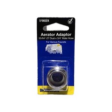 BrassCraft SF0022X Faucet Aerator Adaptor 55/64"-27 Dual x 3/4" Male Hose Part