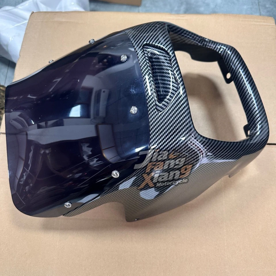 Carenado de faros de nariz superior delanteros de fibra de carbono para KAWASAKI ZRX1100 ZRX1200 Foto 4 de 4