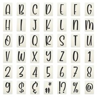 "FüR Letter 2\" Schablonen, Rechteck, 42 StüCk"