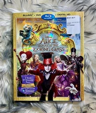 Alice Through the Looking Glass (BD + DVD) [Blu-ray] w/ slipcase