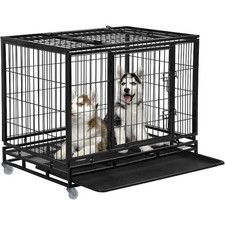 FDW Dog Crate Dog Cage Dog Kennel for Large Dogs Heavy Duty 36 Inches