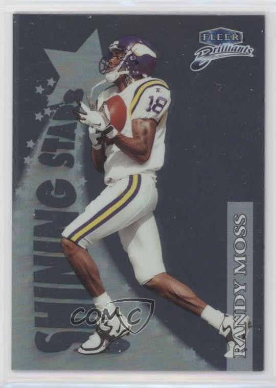 1998 Fleer Brilliants Shining Stars Randy Moss #7SS Rookie RC HOF