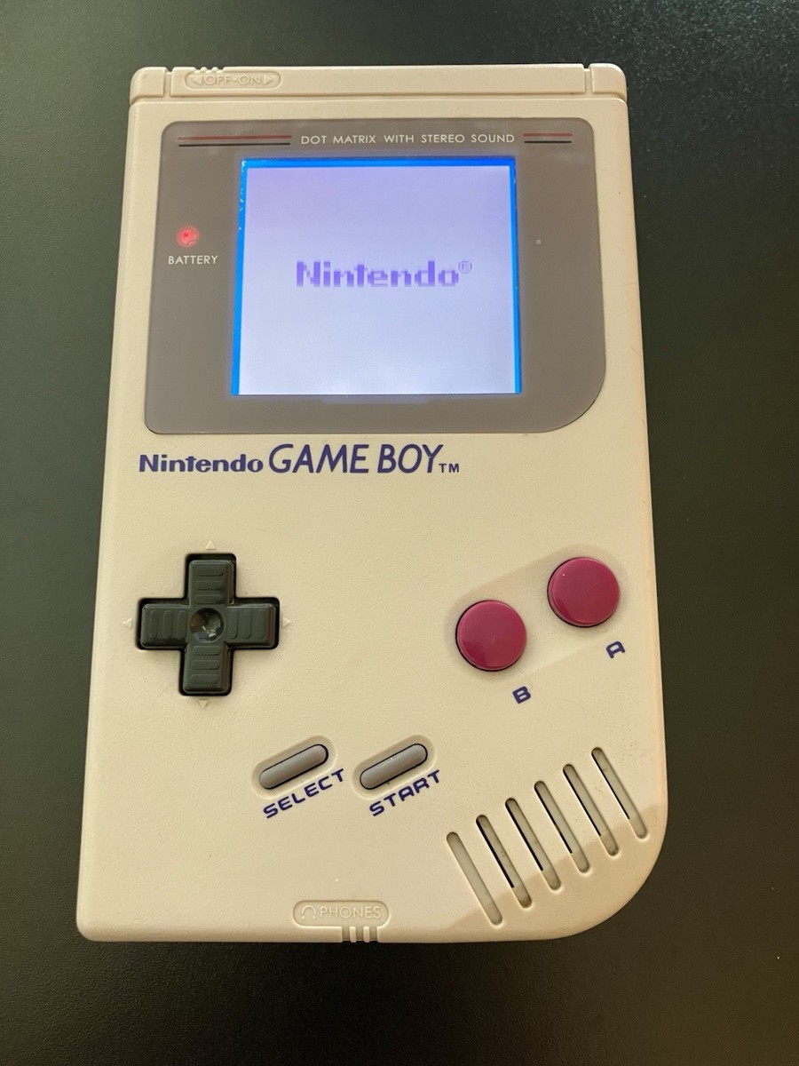 Nintendo Game Boy Handheld System Gray With Backlit Screen And