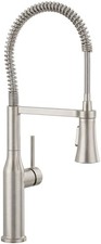 PROFLO PFXC5017 Basque 1.5 GPM 1 Hole Pre-Rinse Kitchen Faucet - - Nickel