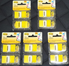 5 PCS POST-IT FLAGS 680-YW2, YELLOW 1 x 1.7", TOTAL OF 500