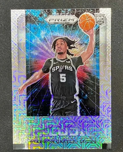 Stephon Castle 2024-25 Panini Prizm Deca Mojo 21/25 color blast explosion ssp#25