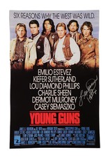 Lou Diamond Phillips Autographed Young Guns 11x17 Poster