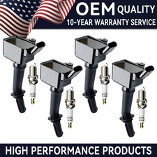 OEM 4X Ignition Coil + Iridium Spark Plug For Chevy Cruze Malibu 1.4L 1.5L UF802