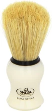 Omega #10066 Shaving Brush Mock Ivory Handle 