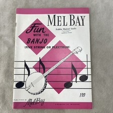 Vintage PINK Mel Bay Fun with the Banjo 5 String or Plectrum 1962