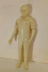vintage 1950s MARX Farm Tractor Farmer Standin 4.5"  tall.   Cream color Plastic