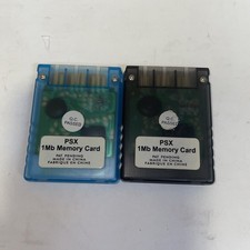 Lot of 2 SONY Playstation 1 PS1 PSX PSOne - MEMORY CARD 1MB