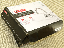Delta 25911LF Foundations 4 in. Centerset 2-Handle Bathroom Faucet in Chrome