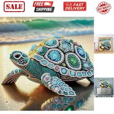 Sea Turtle Special Shape Diamond Painting Kits For Beginner,Crystal Rhineston...