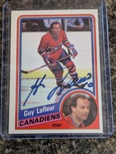 1984 Topps #81 Guy Lafleur Montreal Canadiens HOF Autograph Auto IP