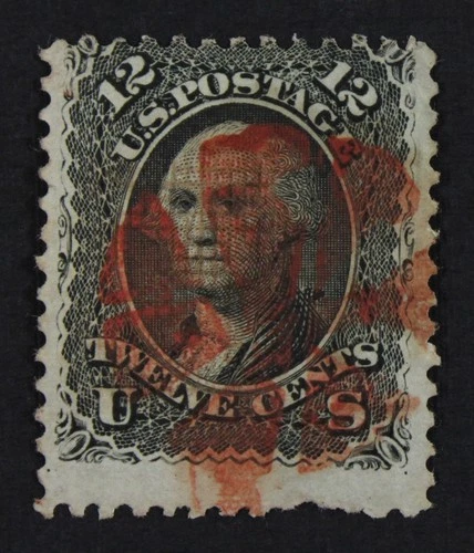 CKStamps: US Stamps Collection Scott#90 12c Washington Used