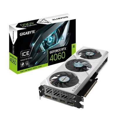 4719331354336 GIGABYTE GeForce RTX 4060 EAGLE OC ICE 8G NVIDIA 8 GB GDDR6 Gigaby