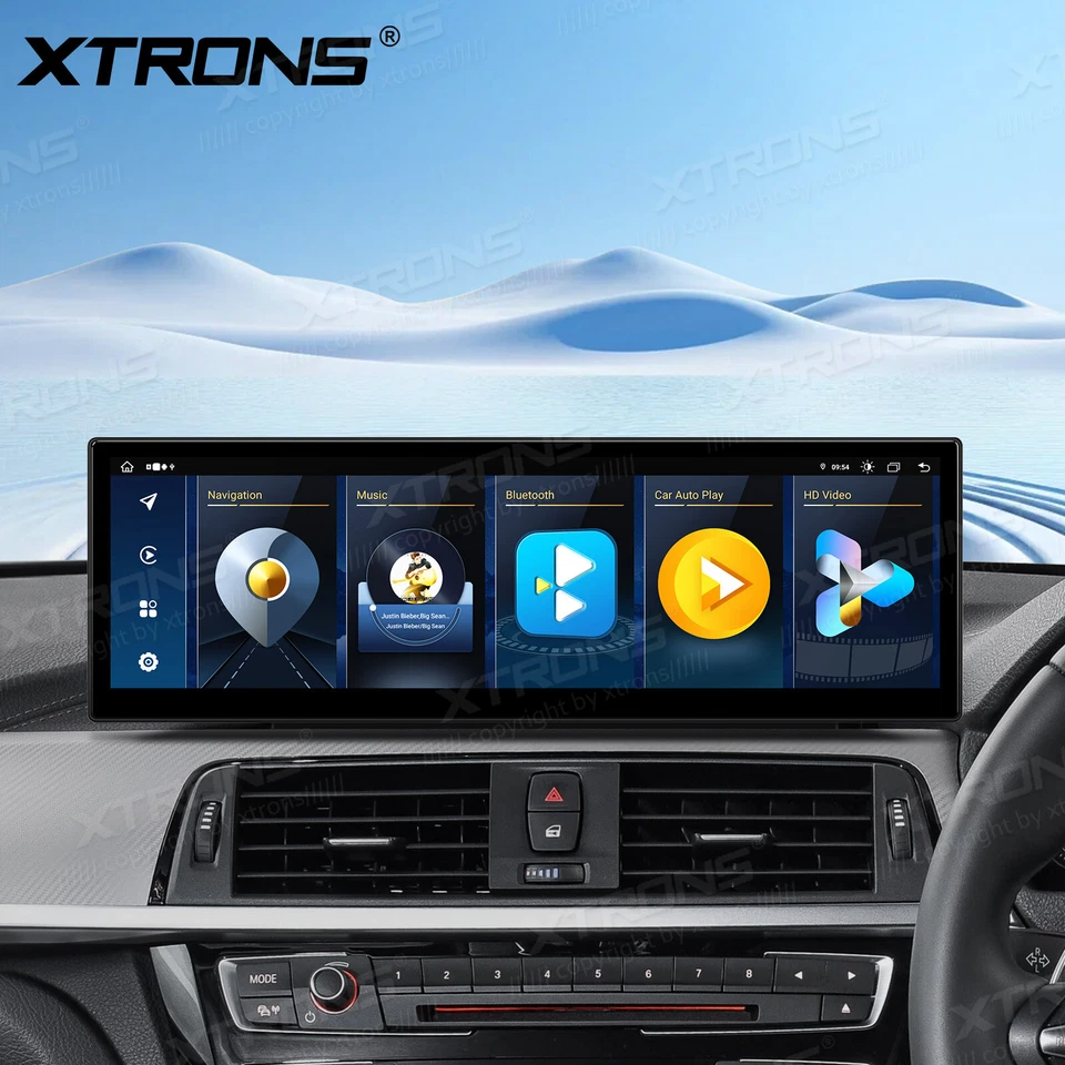 14.9" Android 14 4+64G Car Stereo GPS CarPlay RHD For BMW 3/4 Series F30-F36 EVO - Image 4 of 4