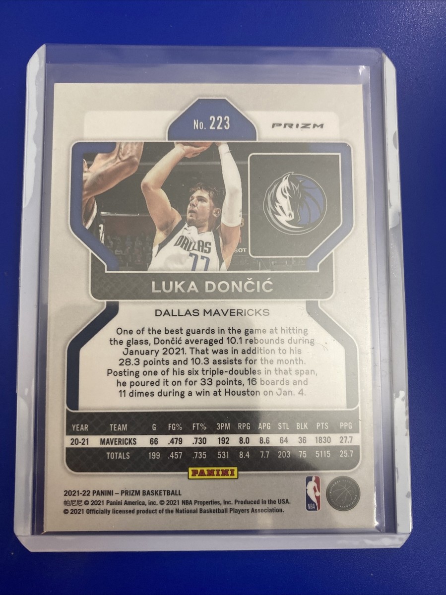 2021-22 Panini Prizm Luka Doncic CRACKED ICE PRIZM #223 SP 2021-22 Panini Prizm Luka Doncic CRACKED ICE PRIZM #223 SP