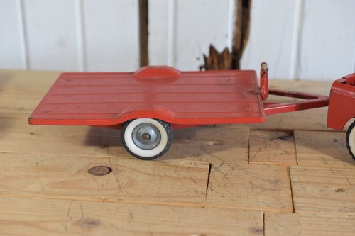 VINTAGE TRU SCALE INTERNATIONAL HARVESTER IH SCOUT WITH FLATBED TRAILER - Picture 8 of 16