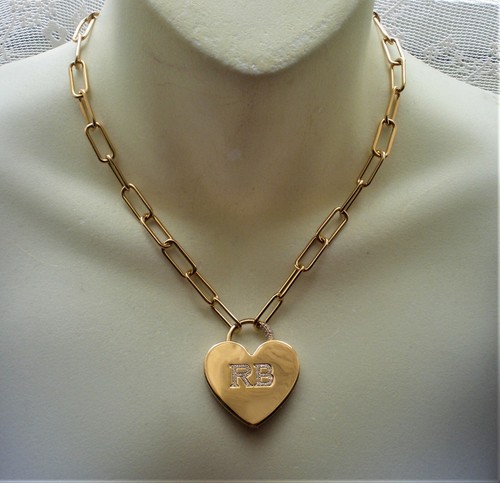Zirconia Heart Locket Necklace $584 | eBay