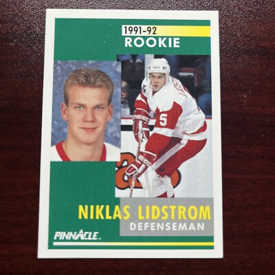 1991 Score Pinnacle Hockey Niklas Lidstrom RC #320 Detroit Red Wings HOF